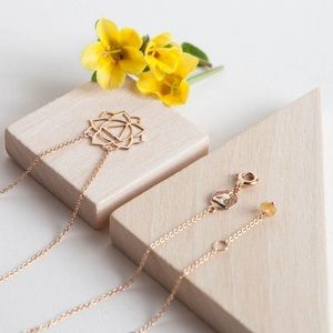 TinyOm.com 18k rose gold necklace